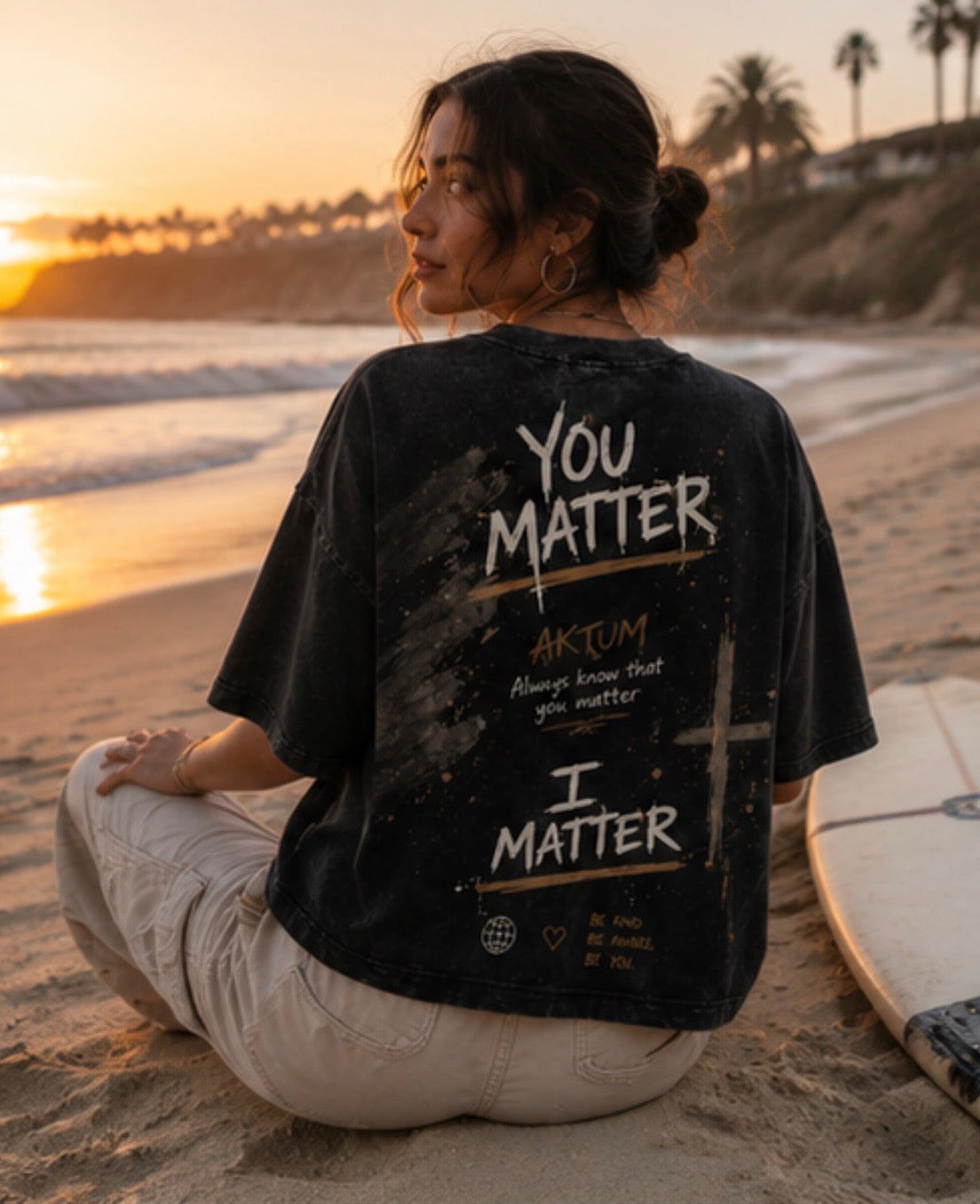 AKTUM “Silent Strength” Oversized Tee