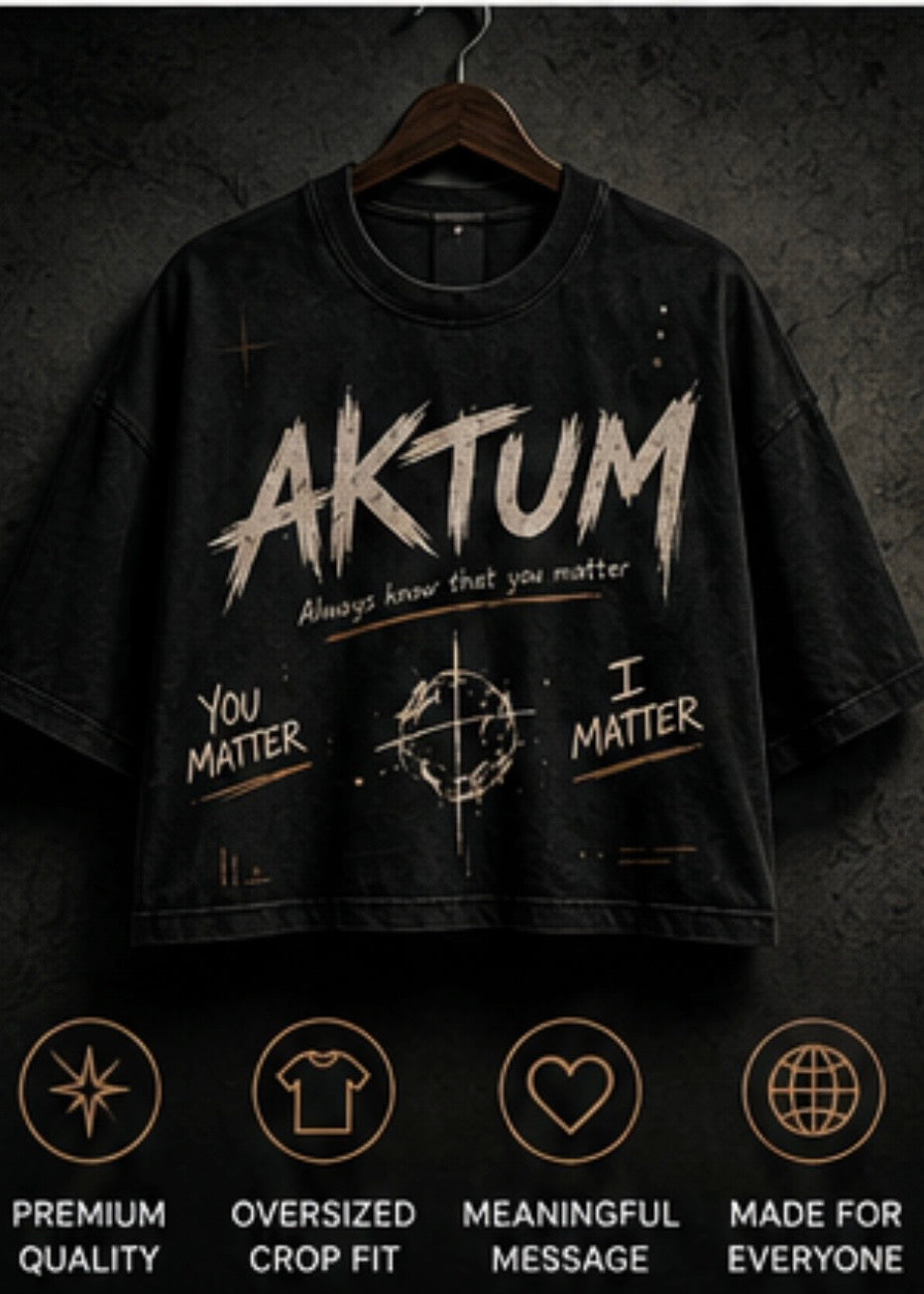 AKTUM “Silent Strength” Oversized Tee