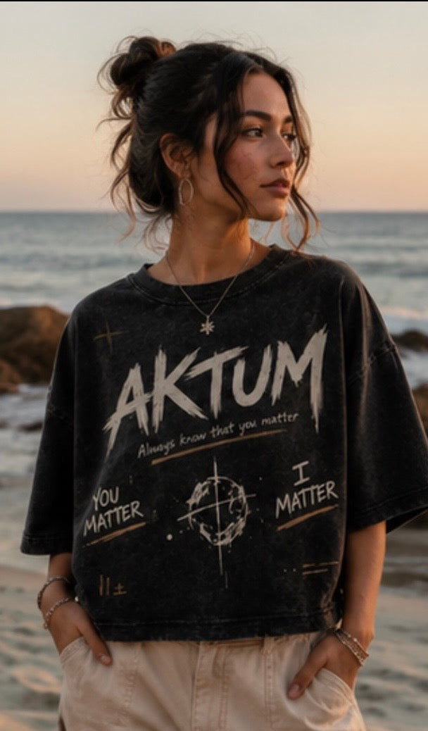 AKTUM “Silent Strength” Oversized Tee