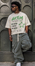 AKTUM “YOU MATTER” Oversized Cropped Tee