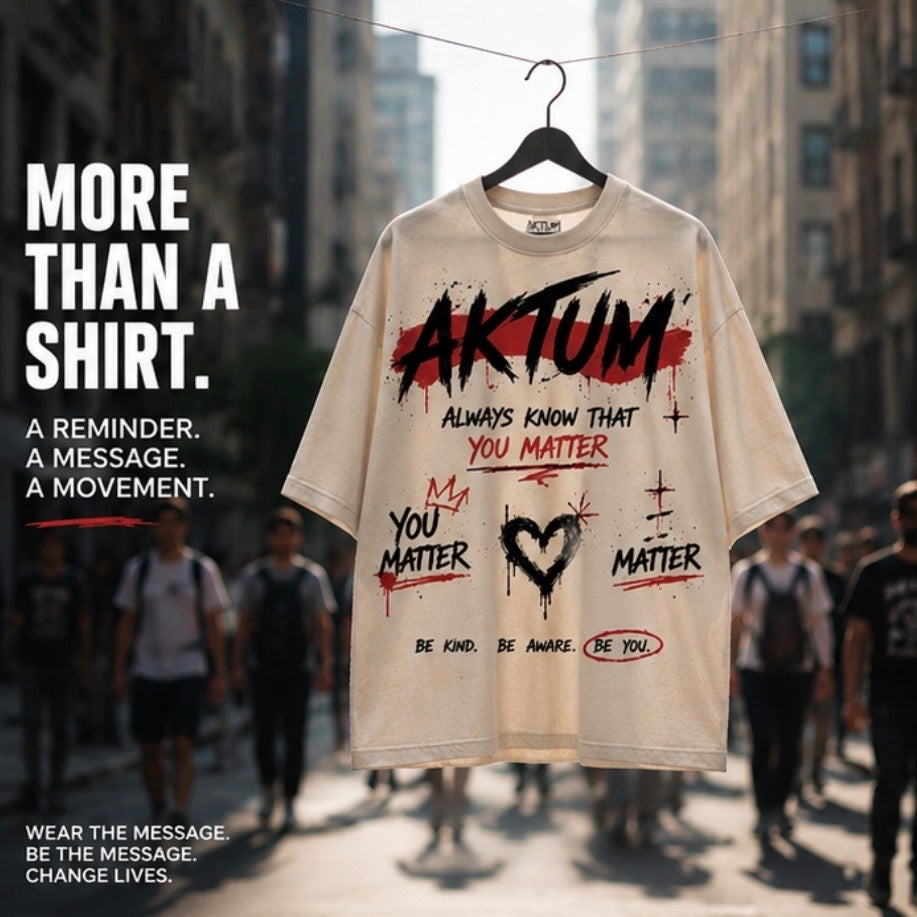 AKTUM – “You Matter” Oversized Tee